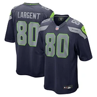 Maillot de match joueur retraité des Seattle Seahawks Nike Steve Largent College Navy pour homme