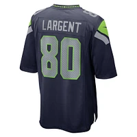 Maillot de match joueur retraité des Seattle Seahawks Nike Steve Largent College Navy pour homme