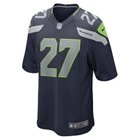 Men's Nike Tariq Woolen College Navy Seattle Seahawks Game Player Jersey