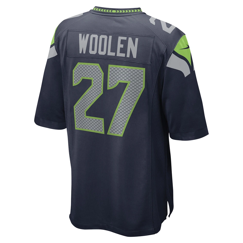 Men's Nike Tariq Woolen College Navy Seattle Seahawks Game Player Jersey