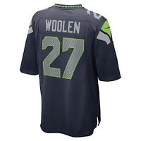 Men's Nike Tariq Woolen College Navy Seattle Seahawks Game Player Jersey