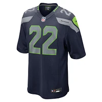 Men's Nike Tre Brown  College Navy Seattle Seahawks Game Jersey