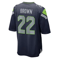 Men's Nike Tre Brown  College Navy Seattle Seahawks Game Jersey