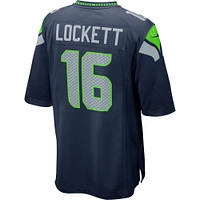 Maillot de match Nike Tyler Lockett College Navy Seattle Seahawks pour hommes