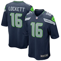 Maillot de match Nike Tyler Lockett College Navy Seattle Seahawks pour hommes