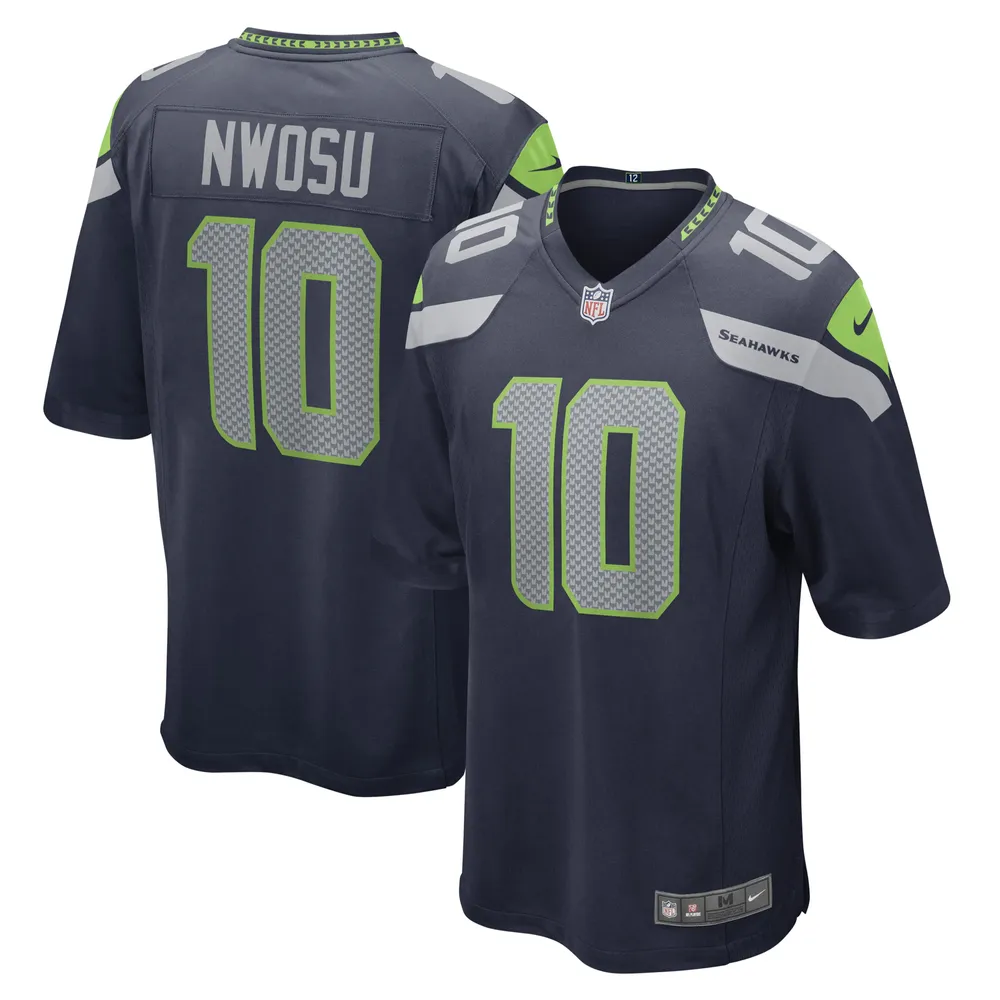 Maillot de joueur jeu Nike Uchenna Nwosu College Navy pour hommes, Seattle Seahawks