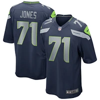 Maillot de joueur retraité Nike Walter Jones College Navy des Seattle Seahawks pour hommes