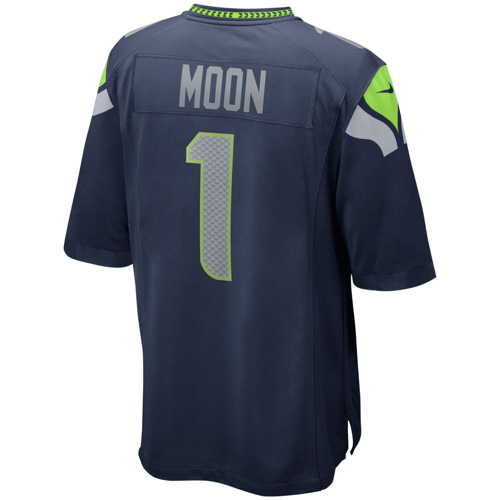 Men's Nike Warren Moon College Navy Seattle Seahawks Game Retired Player Jersey