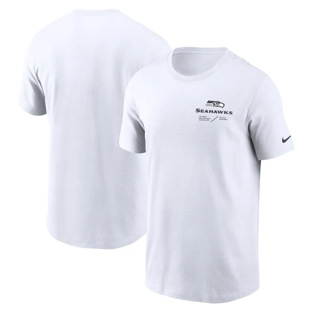 Las Vegas Raiders Nike Sideline Infograph Lock Up Performance Long Sleeve T- Shirt - White