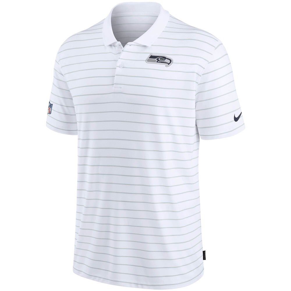 Men's Nike White Seattle Seahawks Sideline Victory Coaches Performance Polo