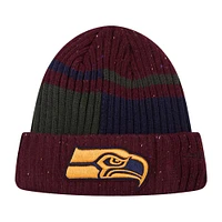 Men's Pro Standard Burgundy Seattle Seahawks Speckled Cuffed Knit Hat