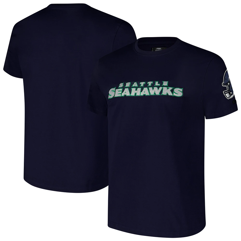 T-shirt classique Pro Standard College Navy Seattle Seahawks pour hommes