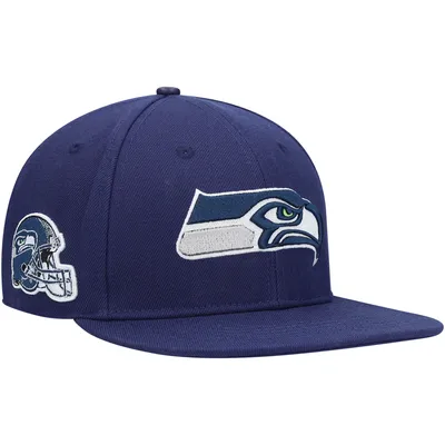 Seattle Seahawks Pro Standard Logo II Snapback Hat - College Navy