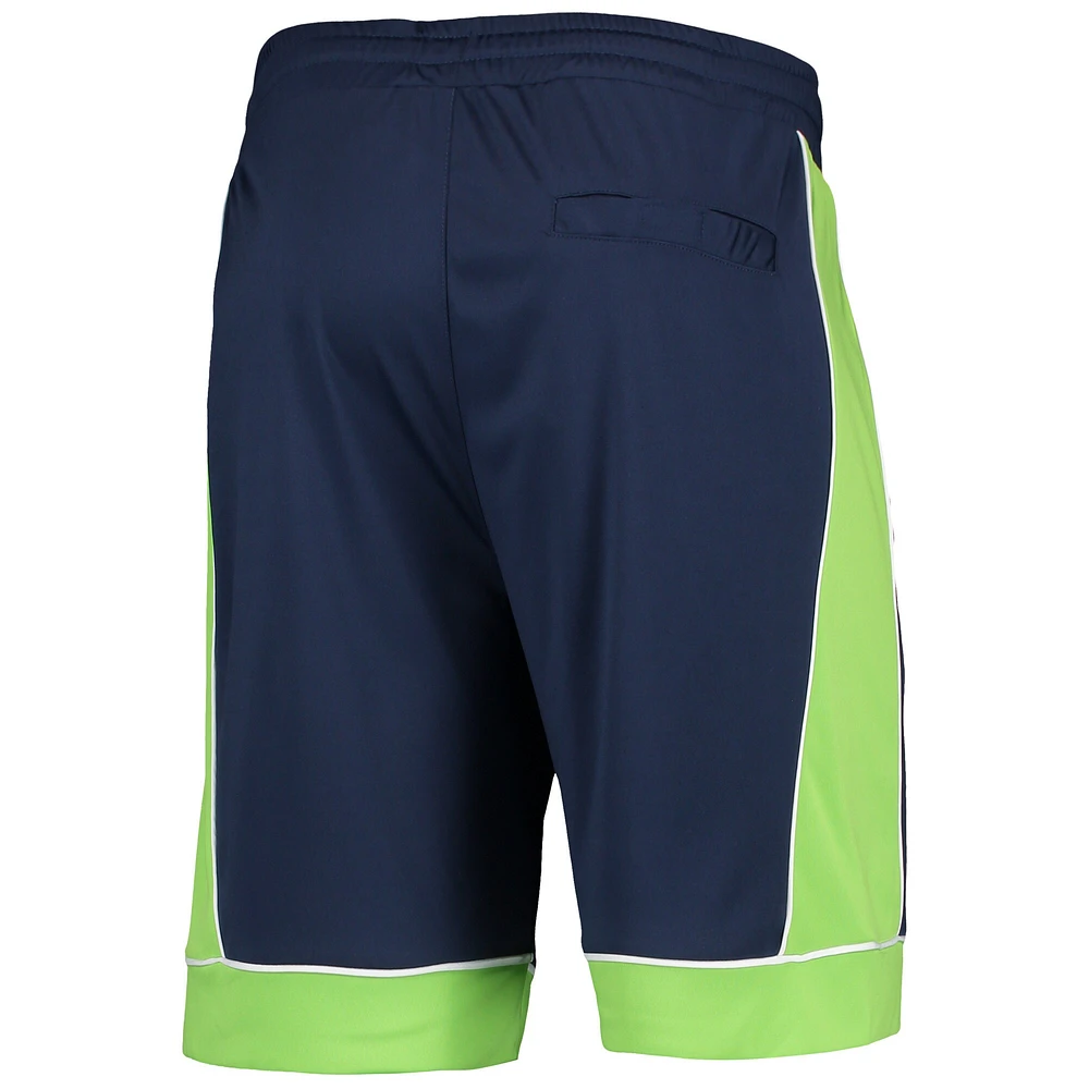 Starter College Navy/Vert fluo Seattle Seahawks Fan Favorite Fashion Shorts pour homme