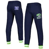 Men's Starter College Navy Seattle Seahawks Blitz Fleece Jogger Pants