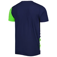 T-shirt Starter College Navy Seattle Seahawks Extreme Defender pour homme