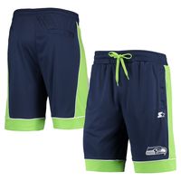 Men's Starter College Navy Seattle Seahawks Fan Favorite - Shorts