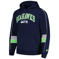 Sweat à capuche pour hommes Starter Navy Seattle Seahawks Captain