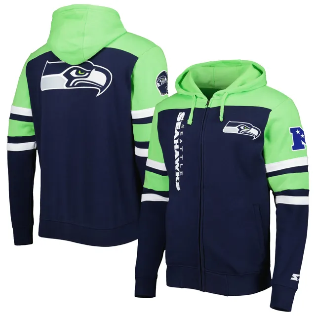 Seattle Seahawks Two-Tone Reversible Fleece Jacket - Gray/Navy