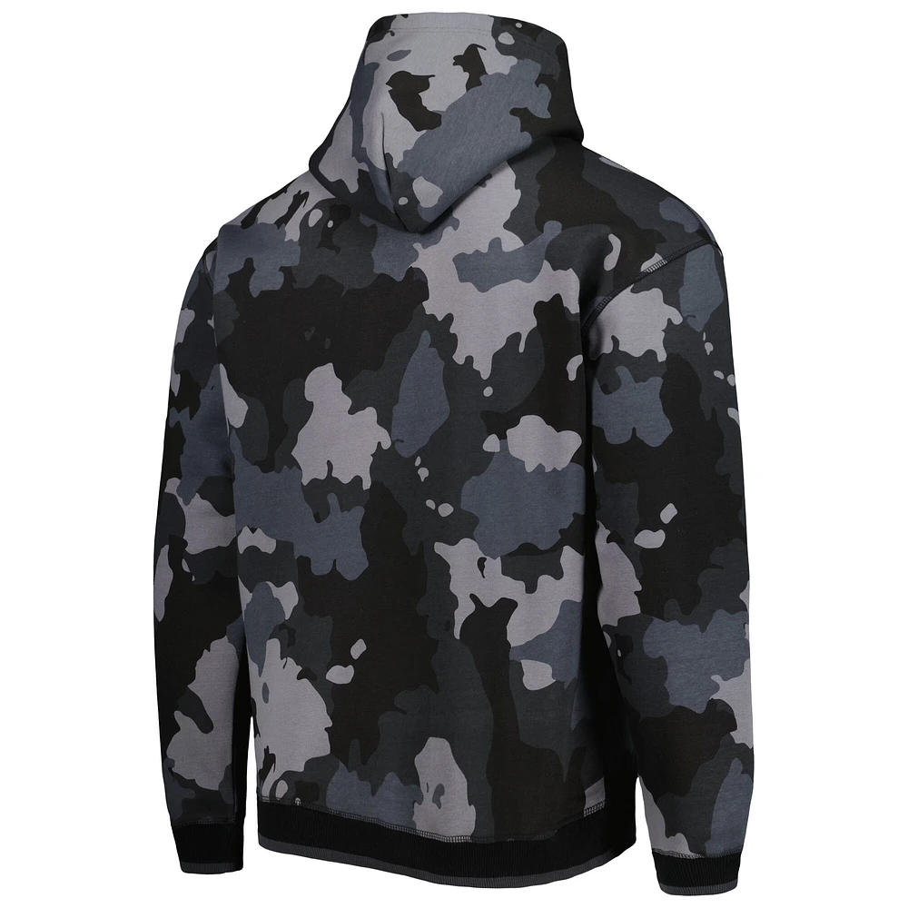 Sweat à capuche The Wild Collective Seattle Seahawks Camo noir pour homme