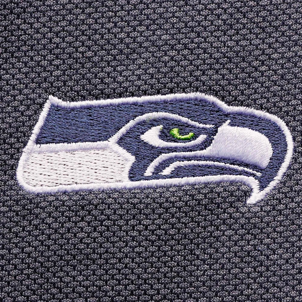 Men's Tommy Bahama College Navy Seattle Seahawks Sport Off Side Half-Zip Tri-Blend Jacket