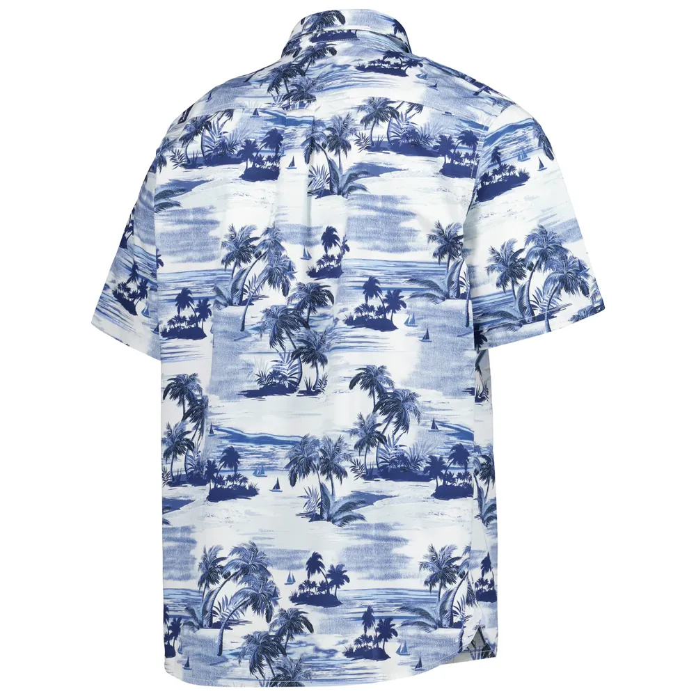 Chemise boutonnée Tommy Bahama College Navy Seattle Seahawks Sport Tropical Horizons pour homme