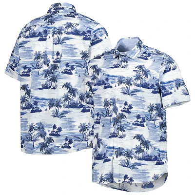 Chemise boutonnée Tommy Bahama College Navy Seattle Seahawks Sport Tropical Horizons pour homme