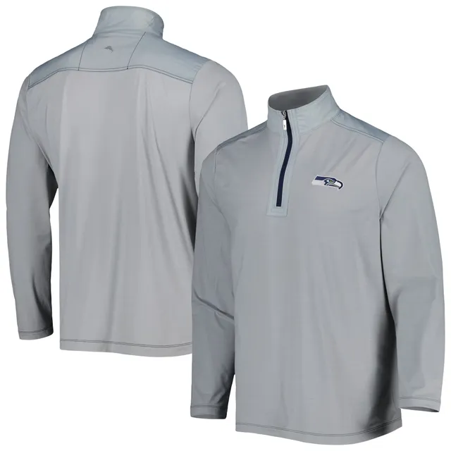 Men's Antigua Black Seattle Seahawks Generation Quarter-Zip