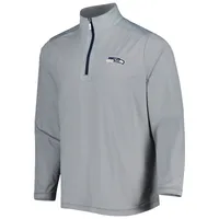 Men's Tommy Bahama Gray Seattle Seahawks On Deck IslandZone Half-Zip Jacket