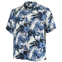 Lids Seattle Seahawks Tommy Bahama Big & Tall Sport Harbor Island Hibiscus  Silk Button-Up Shirt - Navy