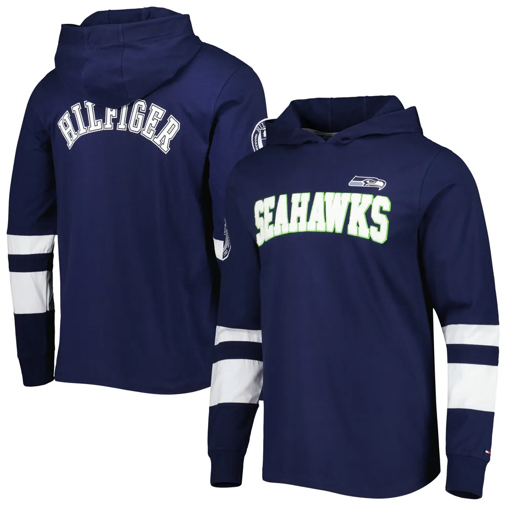 Snart En trofast kiwi Lids Seattle Seahawks Tommy Hilfiger Alex Long Sleeve Hoodie T-Shirt -  College Navy/White | Brazos Mall