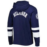 Men's Tommy Hilfiger College Navy/White Seattle Seahawks Alex Long Sleeve Hoodie T-Shirt