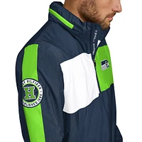 Veste à capuche légère demi-zip pour homme Tommy Hilfiger College Navy Seattle Seahawks Gael