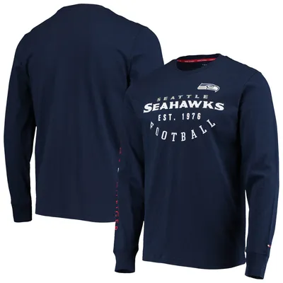 Seattle Seahawks Tommy Hilfiger Peter Long Sleeve T-Shirt - College Navy