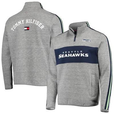 Men's Vineyard Vines College Navy Seattle Seahawks Shep Shirt Quarter-Zip  Sweatshirt