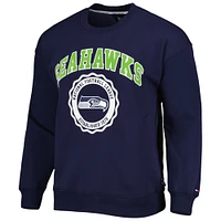 Men's Tommy Hilfiger Navy Seattle Seahawks Ronald Crew Sweatshirt