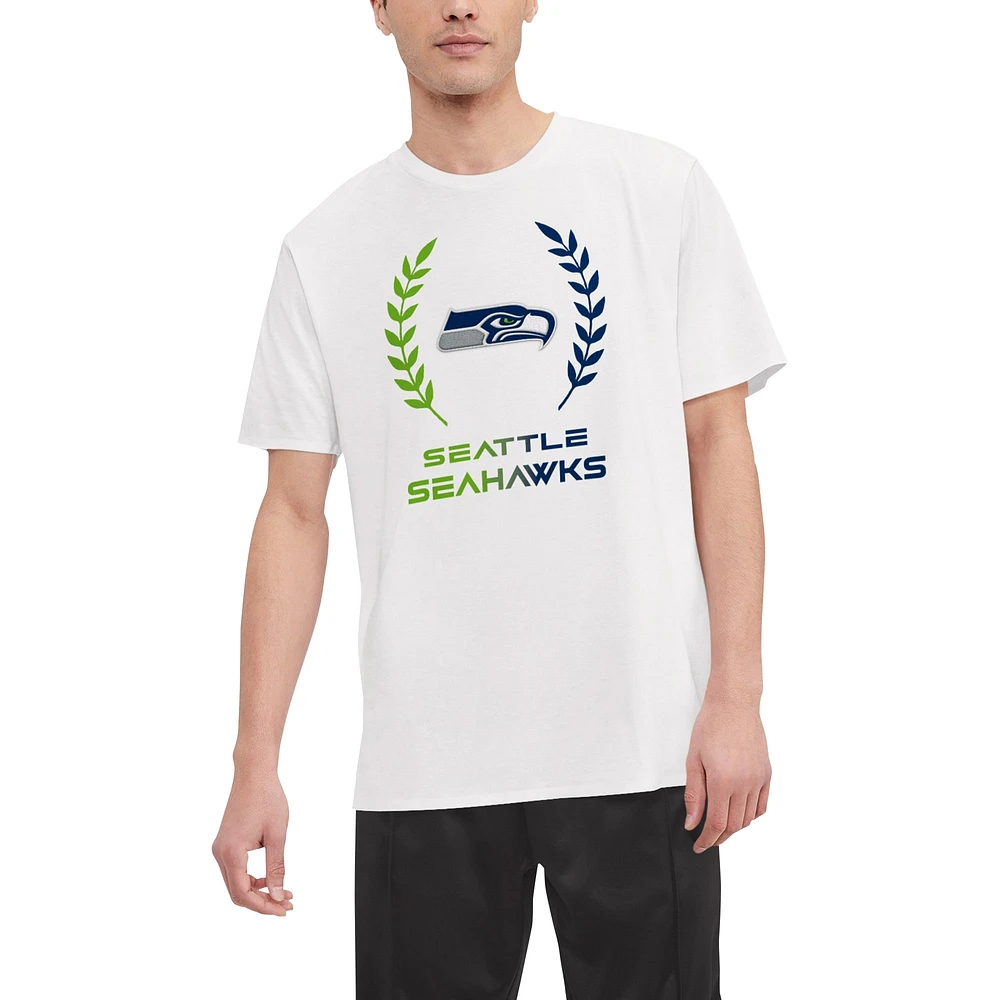 T-shirt Tommy Hilfiger blanc Seattle Seahawks Miles pour hommes