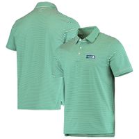 Men's Vineyard Vines Green Seattle Seahawks Winstead Stripe Throwback Polo