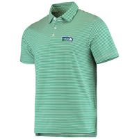 Men's Vineyard Vines Green Seattle Seahawks Winstead Stripe Throwback Polo