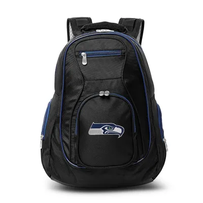 Seattle Seahawks MOJO Premium Color Trim Backpack - Black/Gray