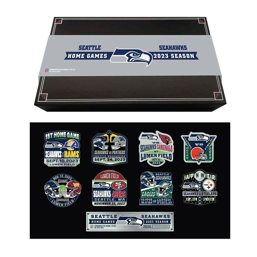 Ensemble de collection de pin MOJO Seattle Seahawks 2023 Game Day