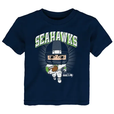 Men's THE GREAT PNW Royal Seattle Seahawks Upper Left T-Shirt