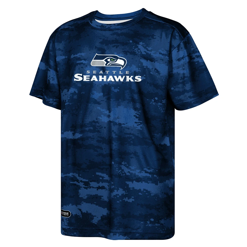 Preschool College Navy Seattle Seahawks Scrimmage T-Shirt