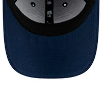 Casquette ajustable Main 9FORTY des Seattle Seahawks de New Era College Navy pour enfants d'âge préscolaire