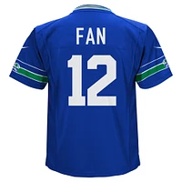 Maillot de match alternatif Nike 12th Fan Royal Seattle Seahawks pour enfants d'âge préscolaire