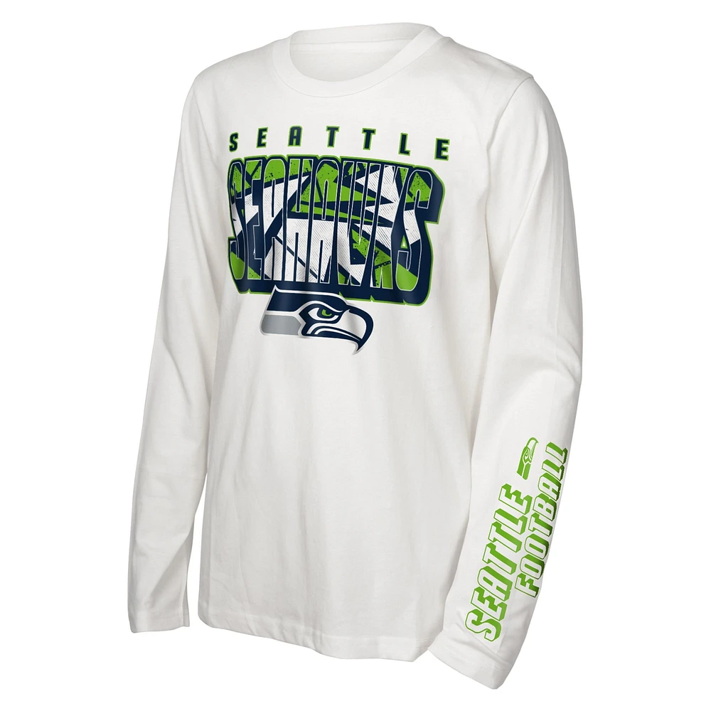 Ensemble combiné de t-shirts the Mix des Seattle Seahawks préscolaires