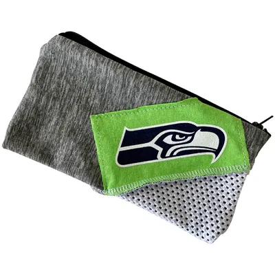 Seattle Seahawks Refried Apparel Sustainable Upcycled Zipper Pouch