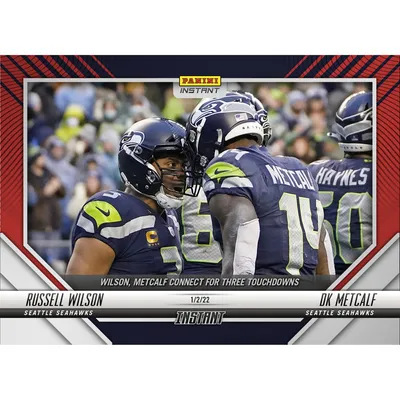Russell Wilson & DK Metcalf Seattle Seahawks Fanatics Exclusive Parallel Panini Instant NFL Week 17 Wilson and Metcalf Connect for Three Touchdowns Single Trading Card - Limited Edition of 99