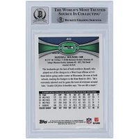 Russell Wilson Seattle Seahawks Autographed 2012 Topps Chrome Refractor #40 Beckett Fanatics Witnessed Authenticated 10 Rookie Card