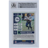 Russell Wilson Seattle Seahawks Autographed 2019 Panini Contenders Black Printing Plate #90 #1/1 Beckett Fanatics Witnessed Authenticated 10 Card